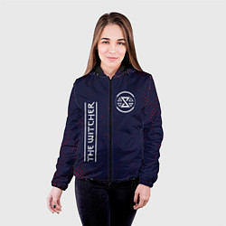 Куртка с капюшоном женская ВЕДЬМАК Гранж, цвет: 3D-черный — фото 2