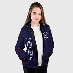 Куртка с капюшоном женская ВЕДЬМАК Гранж, цвет: 3D-черный — фото 2