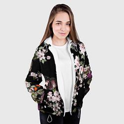 Куртка с капюшоном женская Краски весны, цвет: 3D-белый — фото 2