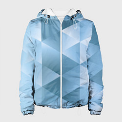 Куртка с капюшоном женская Треугольники 3D Frozzen 2022, цвет: 3D-белый