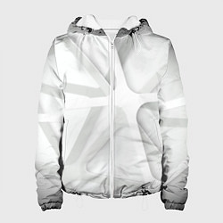 Куртка с капюшоном женская Паутина Белая 3D 2022, цвет: 3D-белый