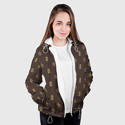 Куртка с капюшоном женская Mono Monogramm Dope Camo Dope Street Market, цвет: 3D-белый — фото 2