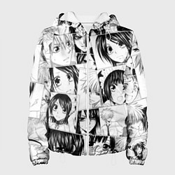 Куртка с капюшоном женская ПРЕЗИДЕНТ СТУДСОВЕТА ГОРНИЧНАЯ Pattern, цвет: 3D-белый