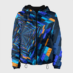 Куртка с капюшоном женская Geometric pattern Fashion Vanguard, цвет: 3D-черный