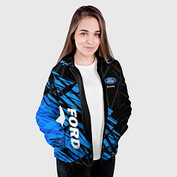 Куртка с капюшоном женская FORD СОВРЕМЕННЫЙ СТИЛЬ, цвет: 3D-черный — фото 2