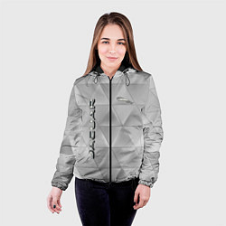 Куртка с капюшоном женская JAGUR геометрические фигуры, цвет: 3D-черный — фото 2