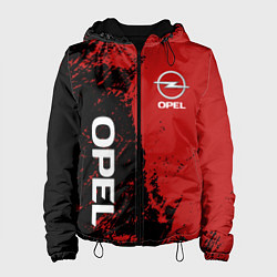 Куртка с капюшоном женская OPEL ОПЕЛЬ ДВА ЦВЕТА, цвет: 3D-черный