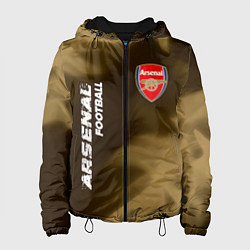 Куртка с капюшоном женская АРСЕНАЛ Arsenal Football Огонь, цвет: 3D-черный