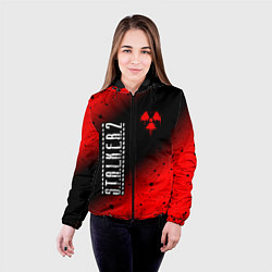 Куртка с капюшоном женская С Т А Л К Е Р 2 Минимализм, цвет: 3D-черный — фото 2