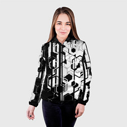 Куртка с капюшоном женская Шесть граней, цвет: 3D-черный — фото 2