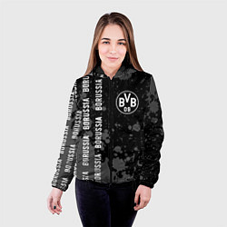 Куртка с капюшоном женская BORUSSIA Брызги, цвет: 3D-черный — фото 2