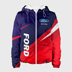 Куртка с капюшоном женская ФОРД FORD, цвет: 3D-белый