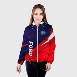 Куртка с капюшоном женская ФОРД FORD, цвет: 3D-белый — фото 2