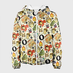 Куртка с капюшоном женская Studio Ghibli Hero, цвет: 3D-белый