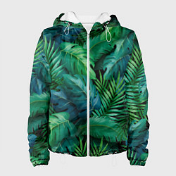 Женская куртка Green plants pattern