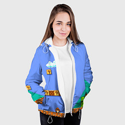 Куртка с капюшоном женская Марио дизайн, цвет: 3D-белый — фото 2