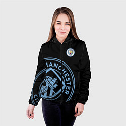 Куртка с капюшоном женская MANCHESTER CITY МАНЧЕСТЕР СИТИ, цвет: 3D-черный — фото 2