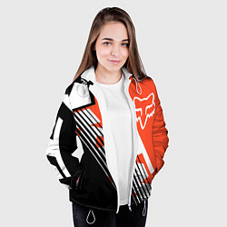 Куртка с капюшоном женская FOX X KTM Сollaboration, цвет: 3D-белый — фото 2