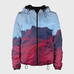 Куртка с капюшоном женская Красный песок, цвет: 3D-черный