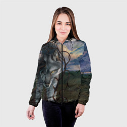 Куртка с капюшоном женская IN COLD wolf without logo, цвет: 3D-черный — фото 2
