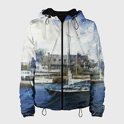 Куртка с капюшоном женская Во французской гавани, цвет: 3D-черный