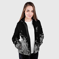Куртка с капюшоном женская Liverpool Серое пламя, цвет: 3D-черный — фото 2