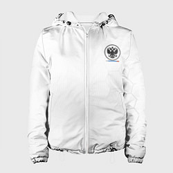 Куртка с капюшоном женская Russia White Collection 20222023, цвет: 3D-белый