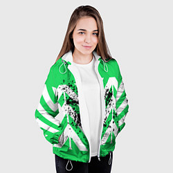 Куртка с капюшоном женская Geometry and blots, цвет: 3D-белый — фото 2