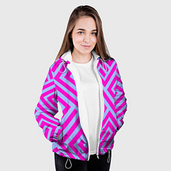 Куртка с капюшоном женская Trend pattern, цвет: 3D-белый — фото 2