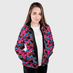 Куртка с капюшоном женская POPPY PLAYTIME HAGGY WAGGY AND KISSY MISSY ПАТТЕРН, цвет: 3D-черный — фото 2