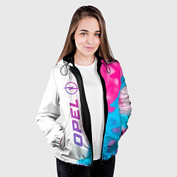 Куртка с капюшоном женская Opel Neon Gradient, цвет: 3D-черный — фото 2