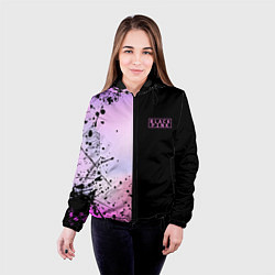 Куртка с капюшоном женская BLACKPINK HALF COLORS, цвет: 3D-черный — фото 2