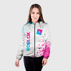 Куртка с капюшоном женская Roblox Neon Gradient FS, цвет: 3D-черный — фото 2