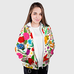 Куртка с капюшоном женская MULTI-COLORED VARIETY OF COLORS, цвет: 3D-белый — фото 2