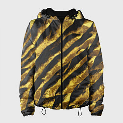Куртка с капюшоном женская Золотая Чешуя Дракона, цвет: 3D-черный