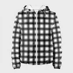 Женская куртка Black and white trendy checkered pattern