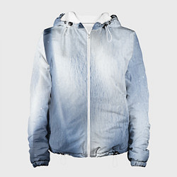 Куртка с капюшоном женская Абстрактный пепел - Серый, цвет: 3D-белый