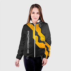 Куртка с капюшоном женская PORSCHE - ТЕХНОЛОГИЧЕСКАЯ БРОНЯ, цвет: 3D-белый — фото 2