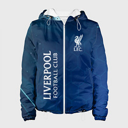 Куртка с капюшоном женская Liverpool Соты Абстракция, цвет: 3D-белый