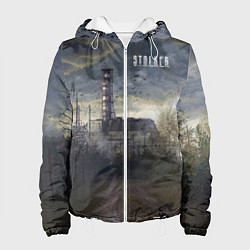 Куртка с капюшоном женская STALKER Саркофаг, цвет: 3D-белый