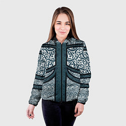 Куртка с капюшоном женская УЗОР ФЕНТЕЗИ, цвет: 3D-черный — фото 2