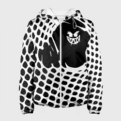 Куртка с капюшоном женская Pyrokinesis - абстракция, цвет: 3D-белый