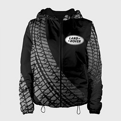 Куртка с капюшоном женская Land Rover tire tracks, цвет: 3D-черный
