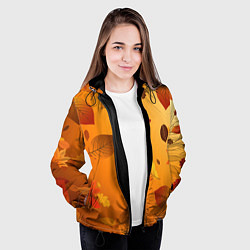 Куртка с капюшоном женская Осенний тёплый ветер, цвет: 3D-черный — фото 2