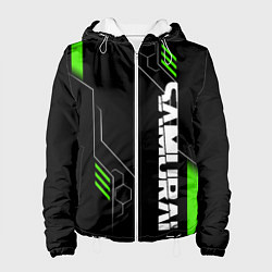 Куртка с капюшоном женская Samurai - Зеленые технологии, цвет: 3D-белый