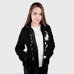 Куртка с капюшоном женская Tokyo Ghoul Kaneki Ken - anime, цвет: 3D-черный — фото 2
