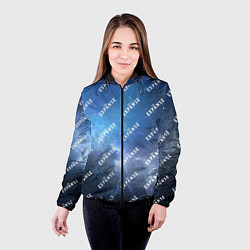 Куртка с капюшоном женская The Expanse pattern, цвет: 3D-черный — фото 2