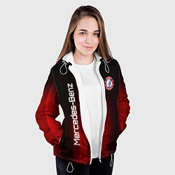 Куртка с капюшоном женская Mercedes-Benz art, цвет: 3D-белый — фото 2