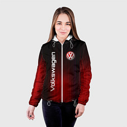 Куртка с капюшоном женская Volkswagen art, цвет: 3D-белый — фото 2
