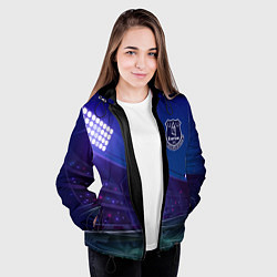 Куртка с капюшоном женская Everton ночное поле, цвет: 3D-черный — фото 2